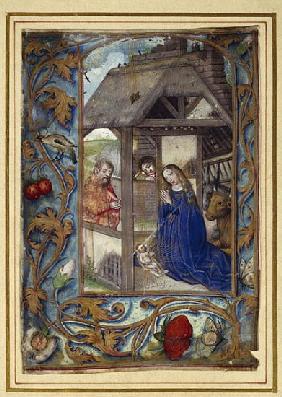 Nativity, from a book of Hours