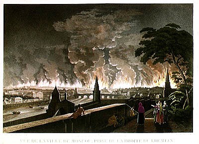 Fire in Moscow, September 1812. ; engraved by Gibele, 1816 od Notoff