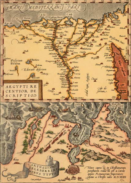 Map of Egypt a.Tunis , Ortelius od Ortelius
