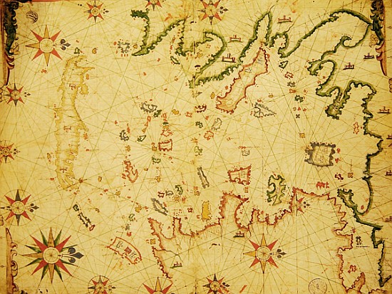 The Aegean Sea, from a nautical atlas, 1651(see also 330926-330927) od Pietro Giovanni Prunes