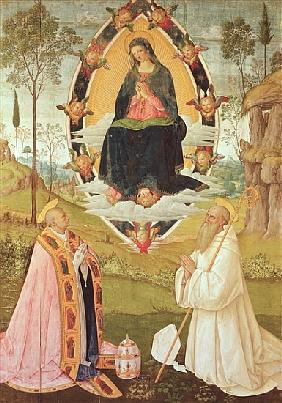 Virgin in Glory with St. Gregory and St. Benedict