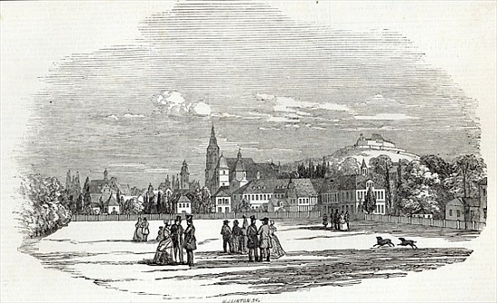 Coburg; engraved by W.J. Linton, from ''The Illustrated London News'', 13th September 1845 od Saxe-Coburg