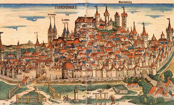 Nuremberg, from: Schedel, World Chronicle od Schedel