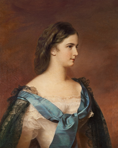 Empress Elisabeth , Portrait od Schrotzberg