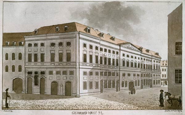 Leipzig , Altes Gewandhaus od Schwan