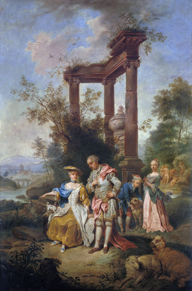 The Goethe Family in Arcadian Dress od Seekatz