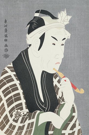 Matsumo Koshiro IV in the Role of Gorebei, the Fish Merchant of Sanya od Toshusai Sharaku
