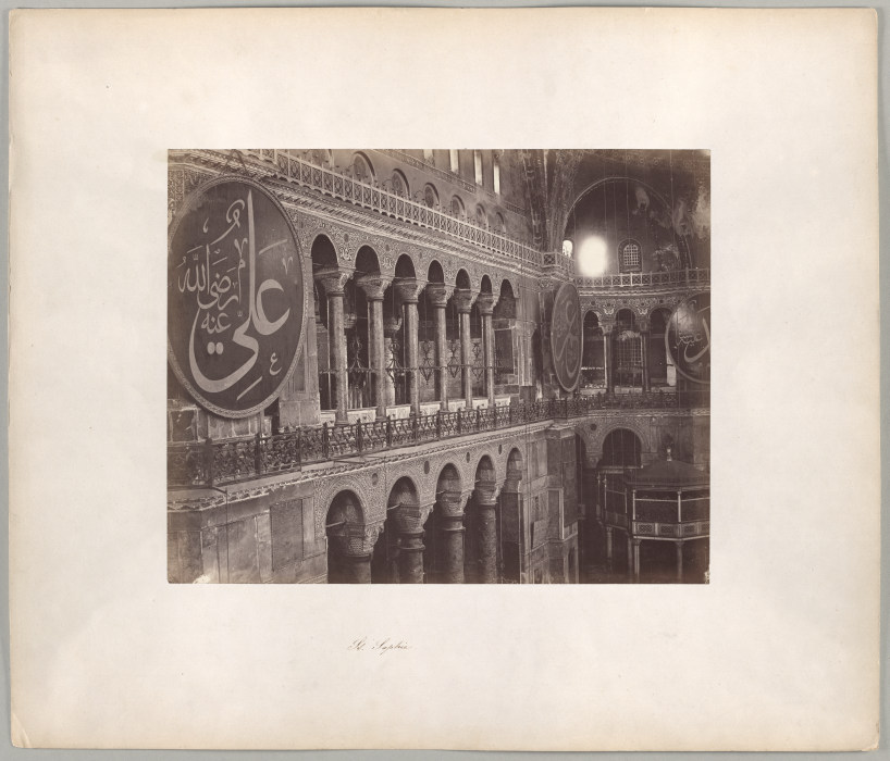 Constantinople: Interior of the Hagia Sophia od Abdullah Frères
