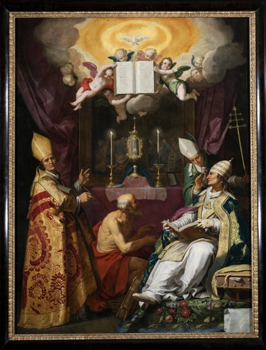 The Four Fathers of the Latin Church od Abraham Bloemaert