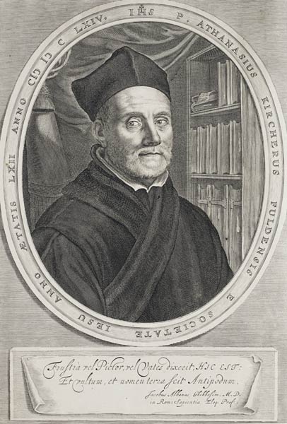 Portrait of Athanasius Kircher (1602-1680) od Abraham Bloemaert