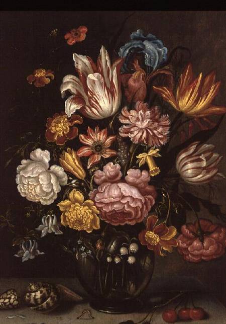 Still Life of Flowers in an Ovoid Vase od Abraham Bosschaert