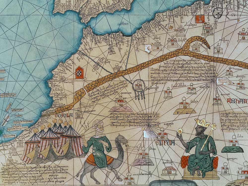 Detail from the Catalan Atlas, 1375  (detail of 151844) od Abraham Cresques