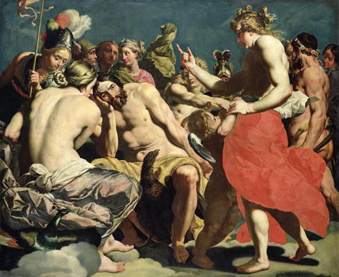 The Gods of Olympus (oil on canvas) od Abraham Janssens van Nuyssen