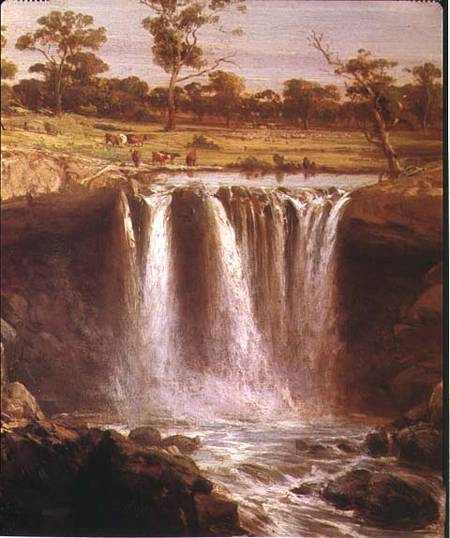 Falls on the Wannon, Australia od Abraham-Louis Buvelot