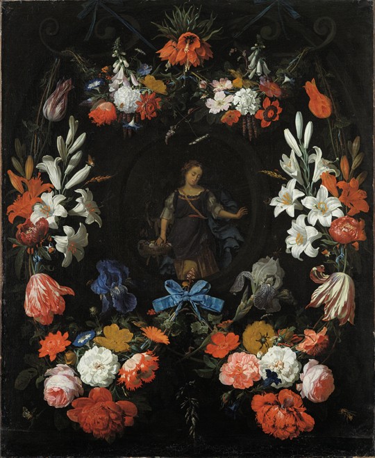 Garland of Flowers od Abraham Mignon