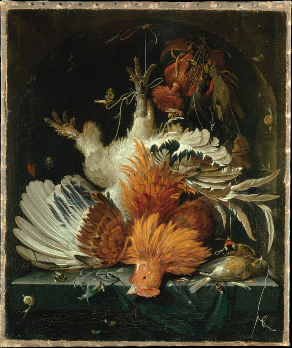 Still Life with Dead Poultry od Abraham Mignon
