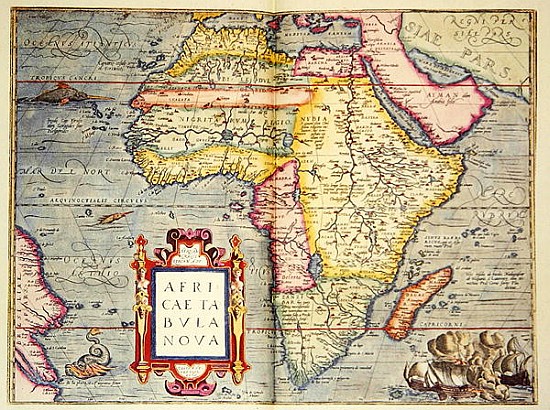 Africae tabvla nova od Abraham Ortelius