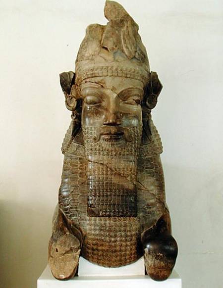 Human-headed capital, from the Tripylon, Persepolis, Iran od Achaemenid