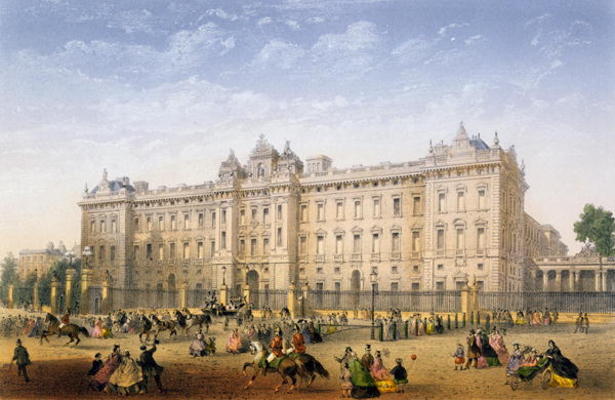 Buckingham Palace, c.1862 (colour litho) od Achille-Louis Martinet