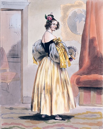 Midnight, 1830-48 od Achille Deveria