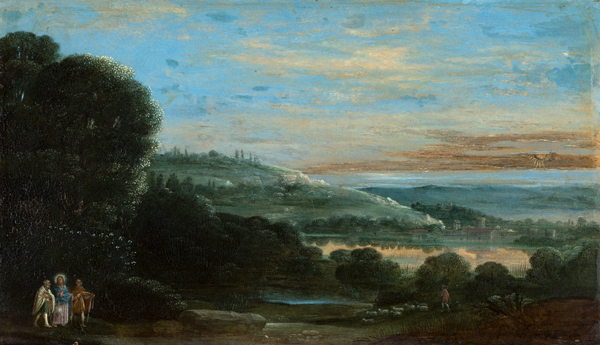 Landscape with the Walk to Emmaus od Adam Elsheimer
