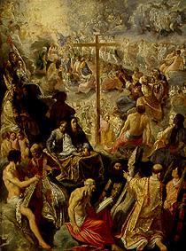 House altar of the cross legend middle section od Adam Elsheimer