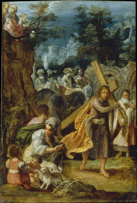 The Frankfurt Altarpiece of the Exaltation of the True Cross:
Emperor Heraclius’ Entry into Jerusale od Adam Elsheimer