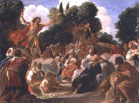 St. John the Baptist Preaching (panel) od Adam Elsheimer