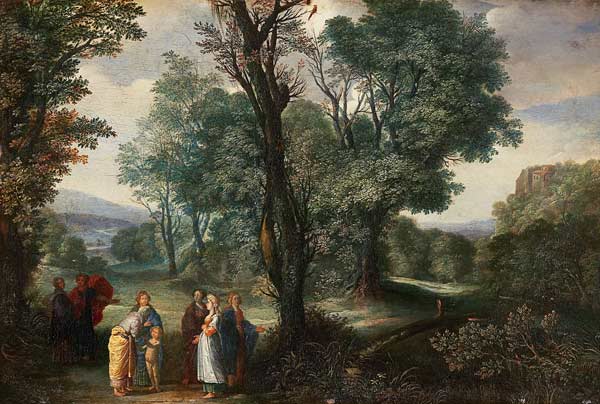 Landscape with the birth of the Adonis. od Adam Elsheimer