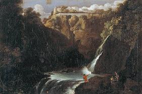 Landscape w.Waterfall /Paint.A.Elsheimer