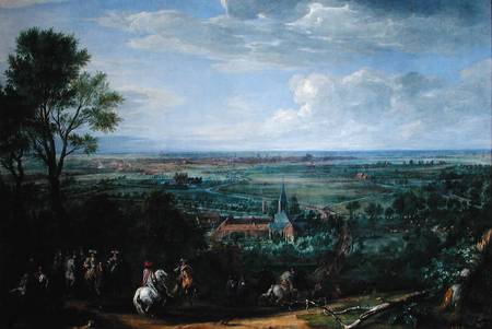 Louis XIV (1638-1715) at the Siege of Lille facing the Priory of Fives, August 1667 od Adam Frans van der Meulen