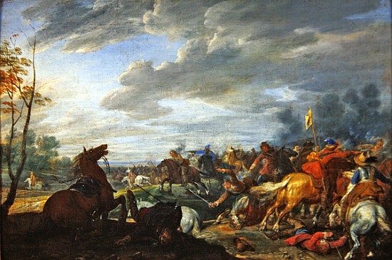 Shock cavalry od Adam Frans van der Meulen