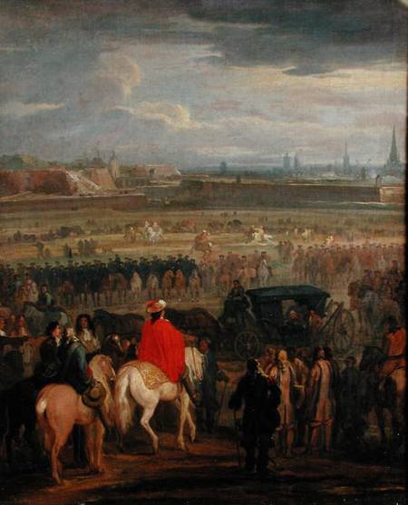 Surrender of the Citadel of Cambrai, 18th April 1677 od Adam Frans van der Meulen