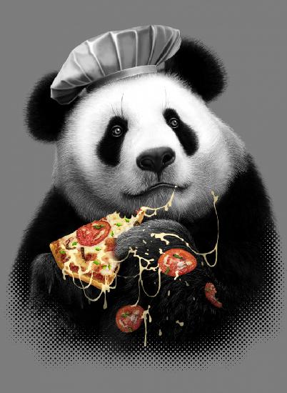 panda loves pizza