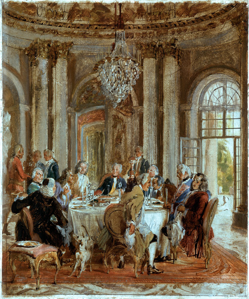 Frederick t.Gr.& dinner company od Adolph Friedrich Erdmann von Menzel