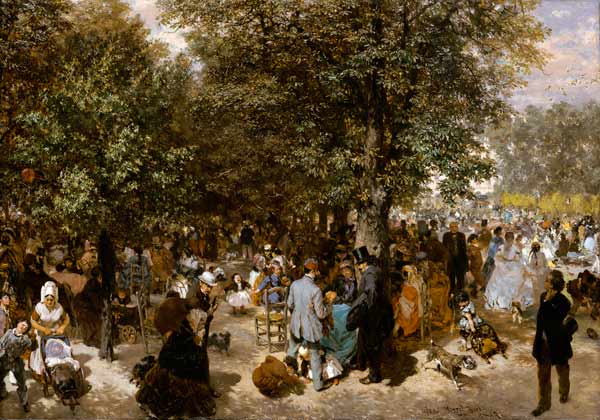 Ein Nachmittag im Tuileriengarten od Adolph Friedrich Erdmann von Menzel