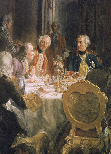 Frederick t.Gr.and guests od Adolph Friedrich Erdmann von Menzel
