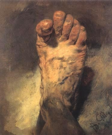 Foot of the Painter od Adolph Friedrich Erdmann von Menzel