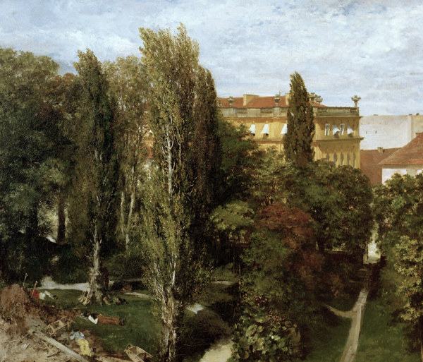 Menzel / Palace Garden / Berlin / 1846 od Adolph Friedrich Erdmann von Menzel
