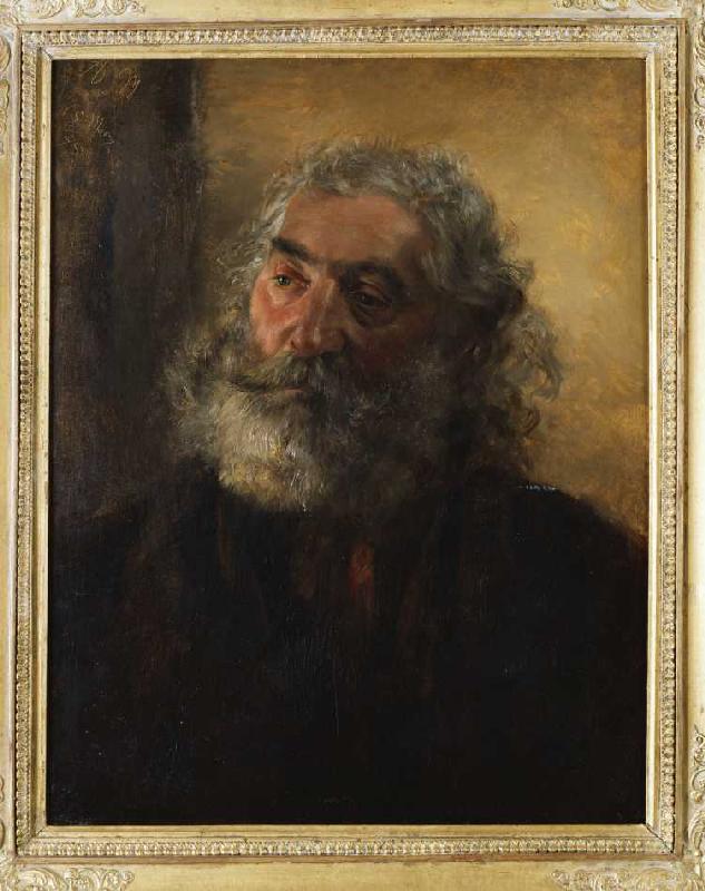 Portrait eines bärtigen Mannes od Adolph Friedrich Erdmann von Menzel