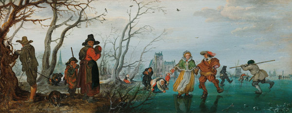 Winter (Amusement on the Ice) od Adriaen Pietersz. van de Venne