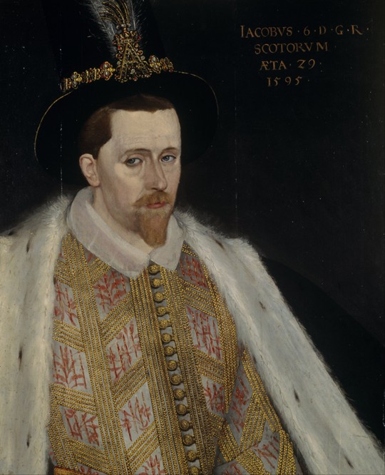James VI and I (1566-1625), King of Scotland od Adrian Vanson