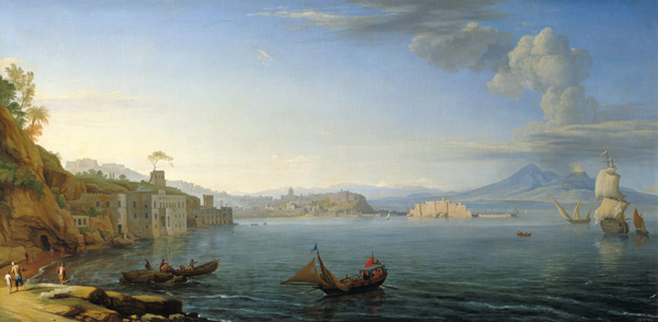 View of Naples od Adrien Manglard