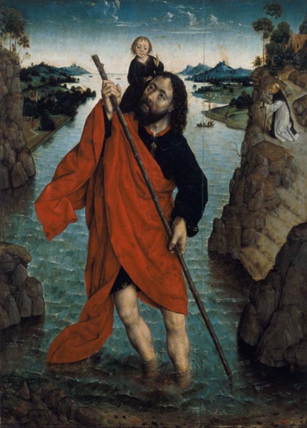 St. Christopher (panel) od Aelbert Bouts