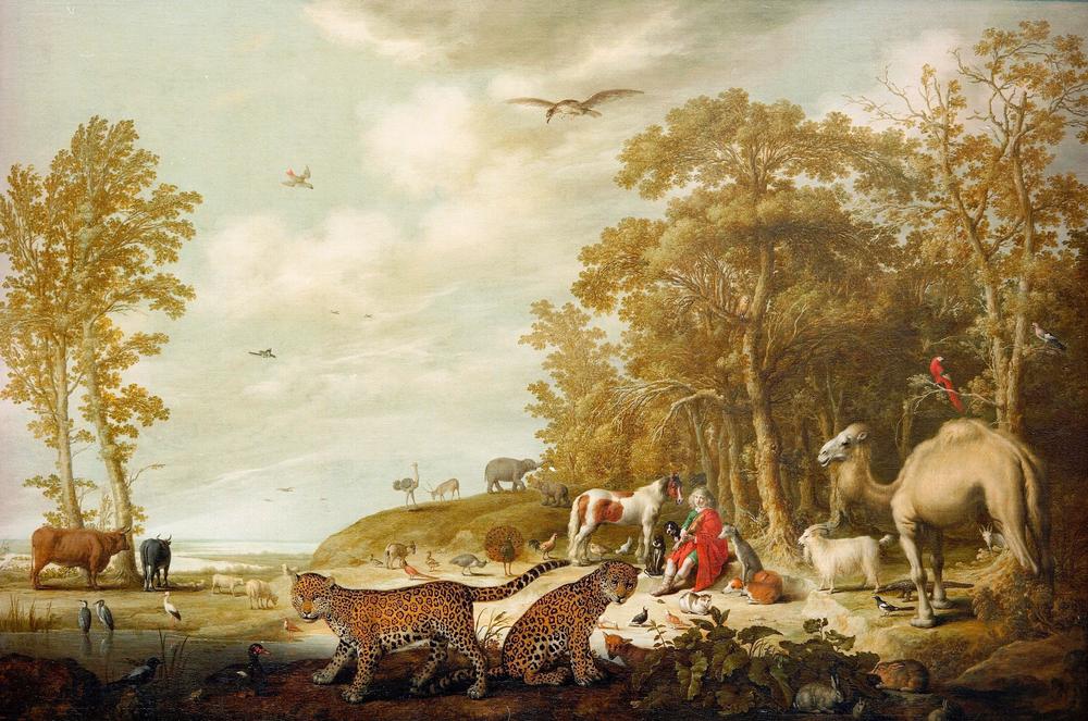 Orpheus with animals in a landscape od Aelbert Cuyp