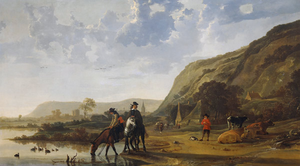 River Landscape with Riders od Aelbert Cuyp