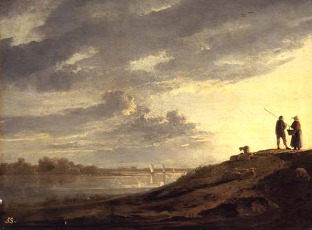 Sunset over a River od Aelbert Cuyp
