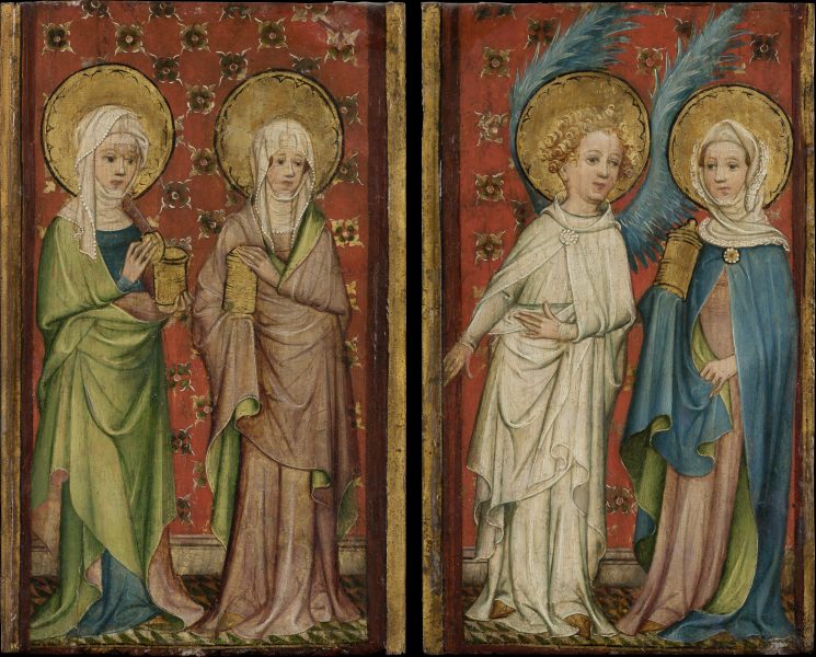 Two Wings of an Altar piece od Älterer Meister der Aachener Schranktüren
