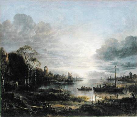 Landscape in Moonlight od Aert van der d.Ä Neer