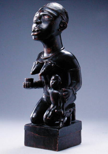 Kongo Maternity Figure, from Cabinda Region, Democratic Republic of Congo or Angola od African